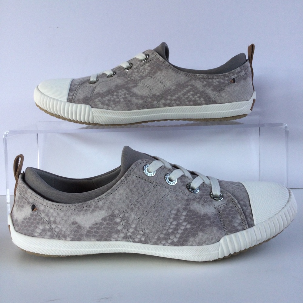 Dr. Scholls Jam Session Slip Ons 7.5 Gray white Lightweight